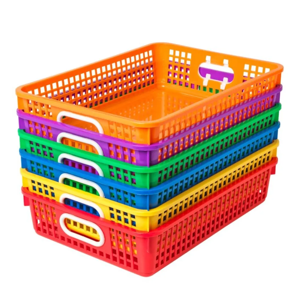 Really Good Stuff® Classroom Paper Baskets in 6 Colors