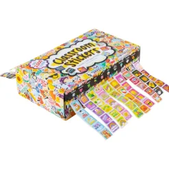 Really Good Stuff® Classroom Stickers And Storage Box 2,240 Stickers - 2,240 stickers, storage box