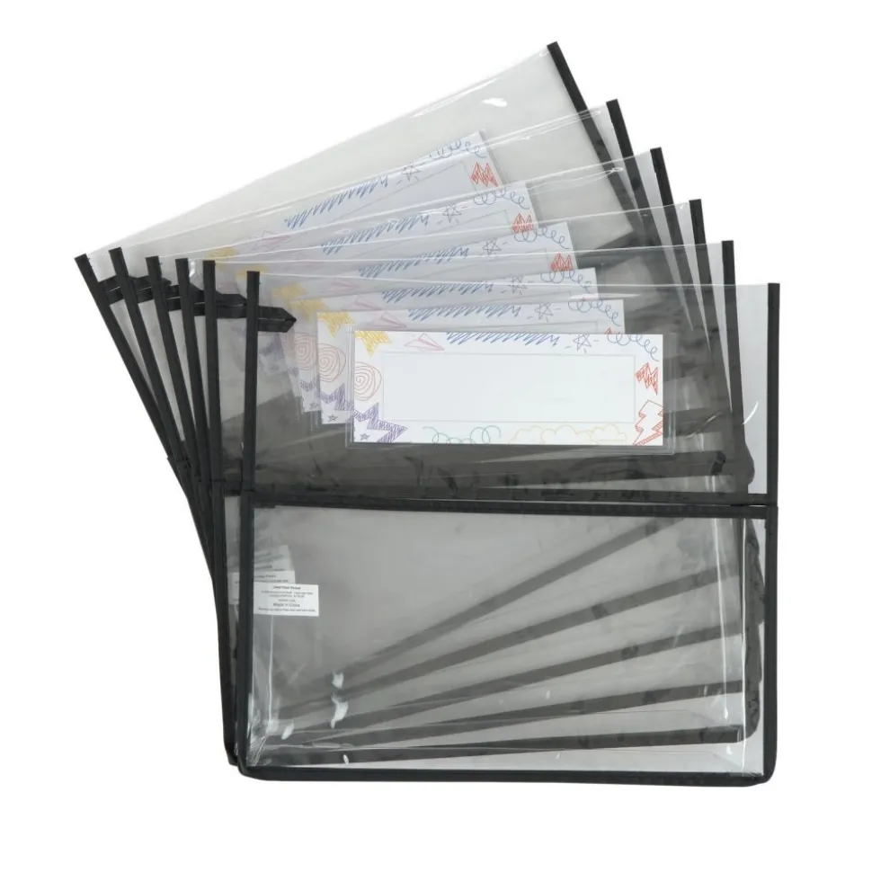 Really Good Stuff® Clear Chair Pockets - Set of 6