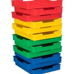 Really Good Stuff® Color-Code By Group With This 27-Slot Mail Center With Portable Trays In 4 Colors