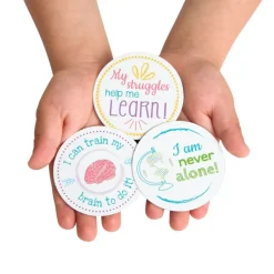 Really Good Stuff® Confidence Chips - 100 Empowering, Motivational, Positive Affirmations - Encourage Positive Feelings- Social-Emotional Learning - SEL for The Home and Classroom