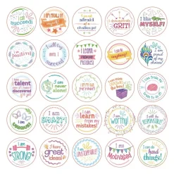 Really Good Stuff® Confidence Chips - 100 Empowering, Motivational, Positive Affirmations - Encourage Positive Feelings- Social-Emotional Learning - SEL for The Home and Classroom