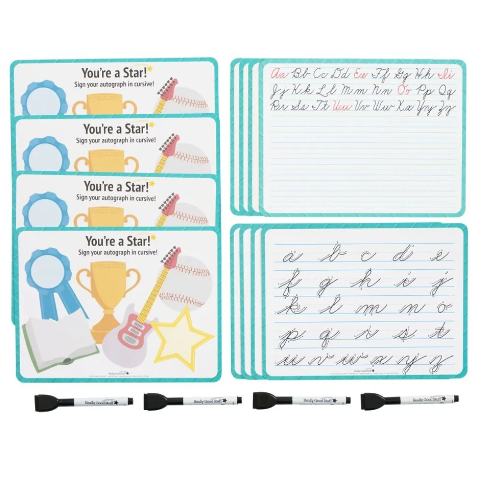 Really Good Stuff® Cursive Writing & Signature Class Pack - Set of 4