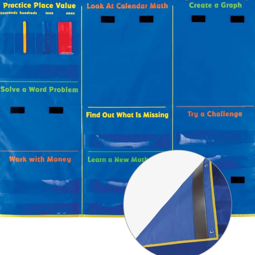 Really Good Stuff® Daily Math Pocket Chart - 1 pocket chart, 154 cards