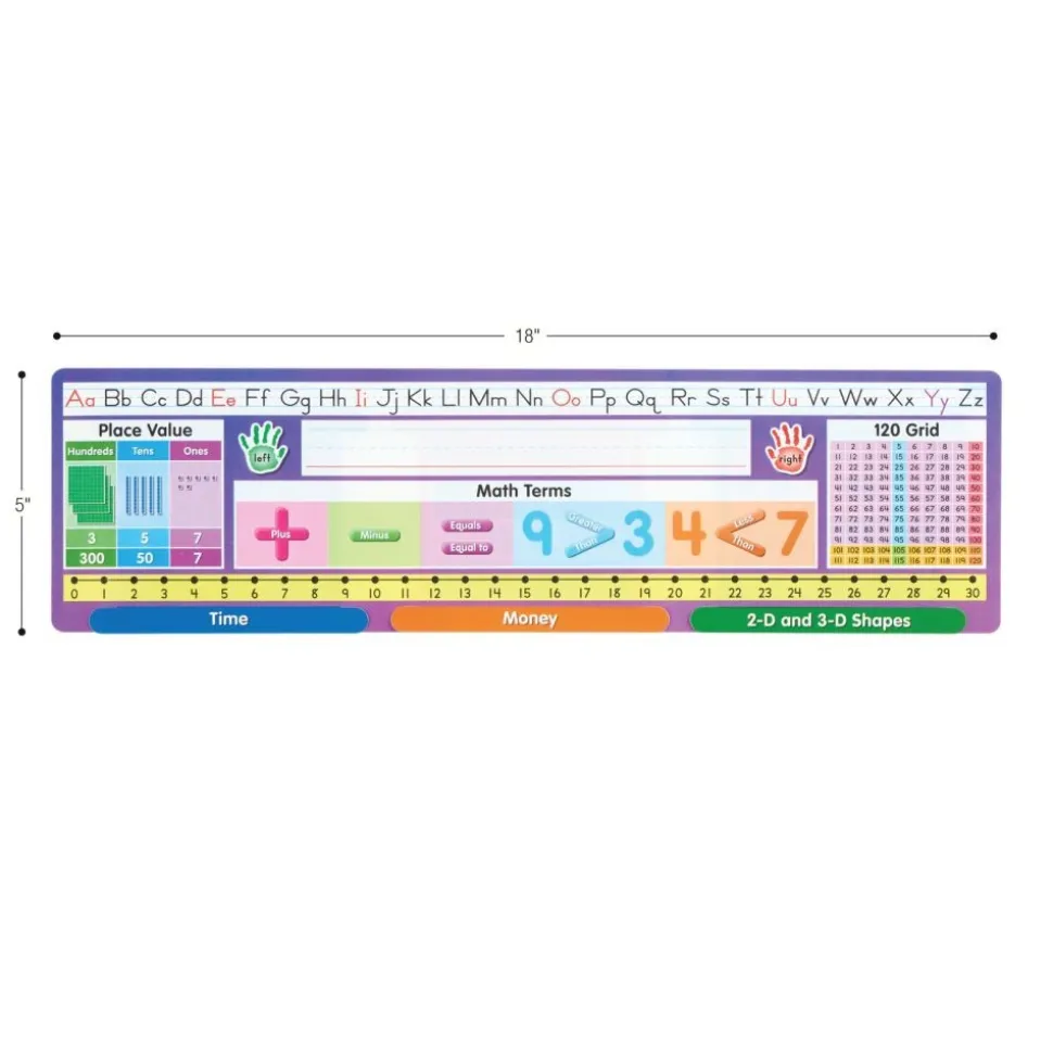 Really Good Stuff® Deluxe Math Sliders Desktop Helpers™- Set of 24
