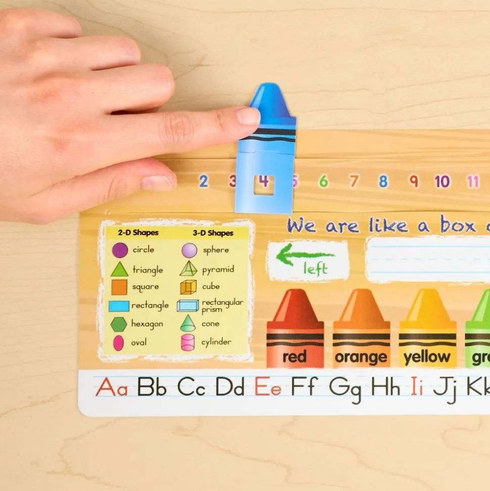 Really Good Stuff® Deluxe Slide-to-Learn Counting Crayon Desktop Helpers™- Set of 24