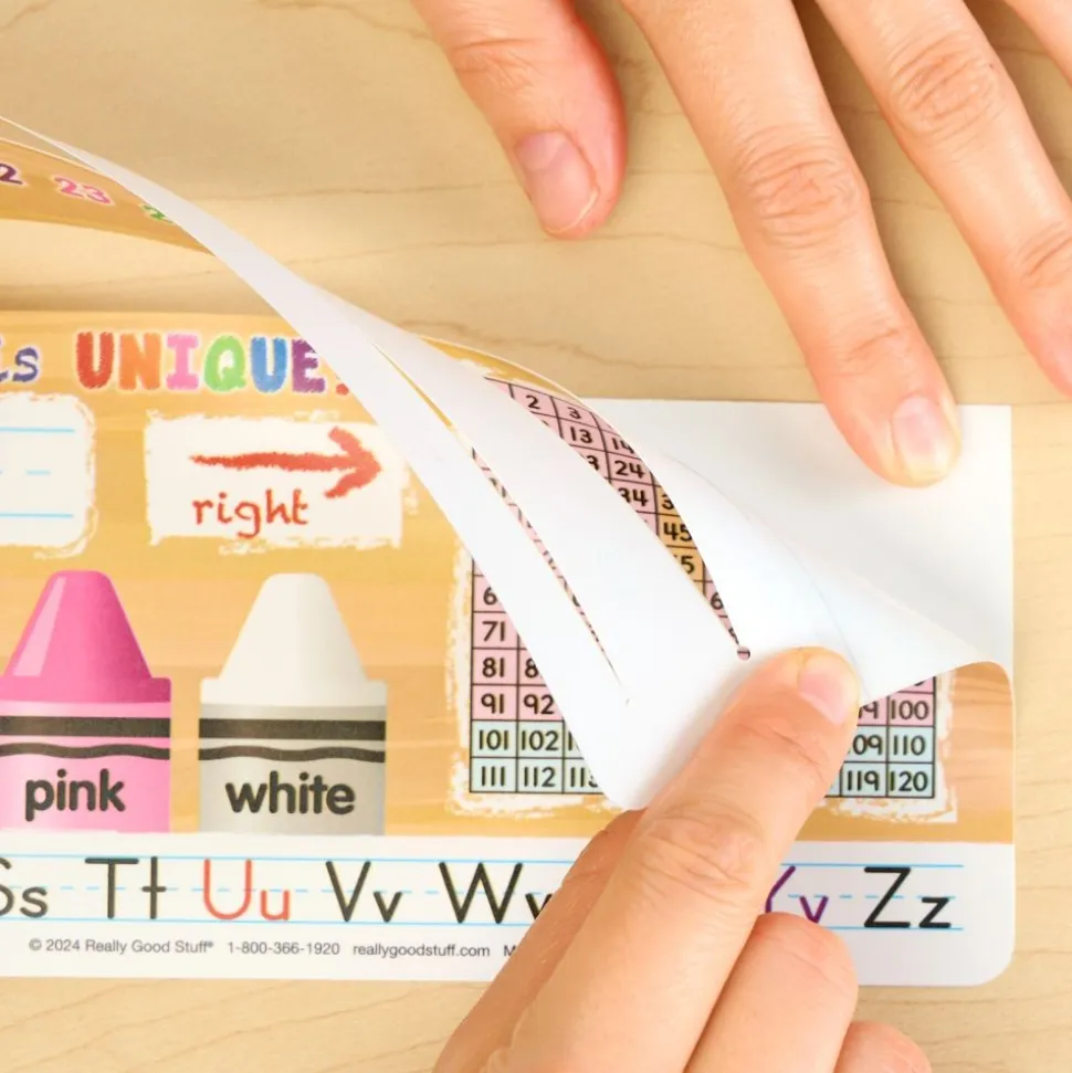 Really Good Stuff® Deluxe Slide-to-Learn Counting Crayon Desktop Helpers™- Set of 24