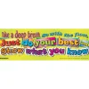 Really Good Stuff® Desktop Helper™ Cardstock Testing Inserts with Words of Encouragement - Set Of 12