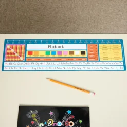 Really Good Stuff® Dual Language Desktop Helpers™ Intermediate, Vinyl, Self-Adhesive - Set of 24