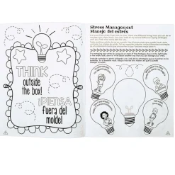 Really Good Stuff® Dual Language Social-Emotional Learning Coloring and Activity Book - Set of 12