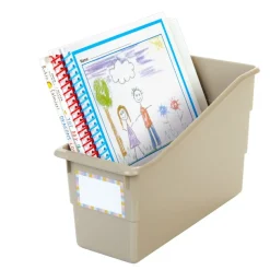 Really Good Stuff® Durable Book and Binder Holder- 6 Pack-Tan