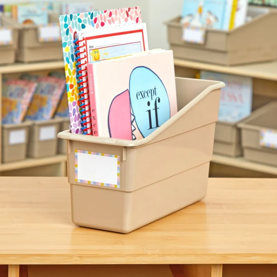 Really Good Stuff® Durable Book and Binder Holder- 6 Pack-Tan