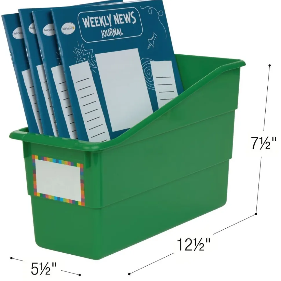 Really Good Stuff® Durable Book & Binder Holders - 6 Pack - Green
