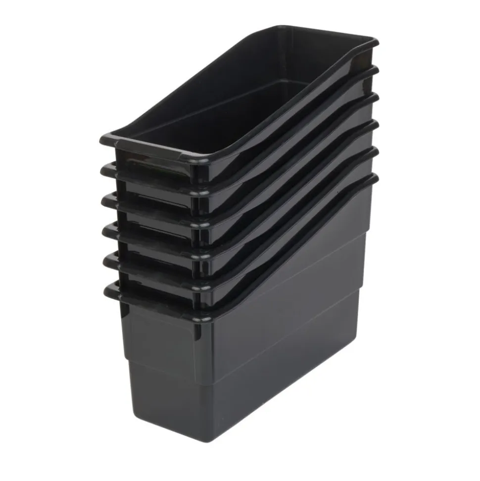 Really Good Stuff® Durable Book & Binder Holders - 6 Pack - Black