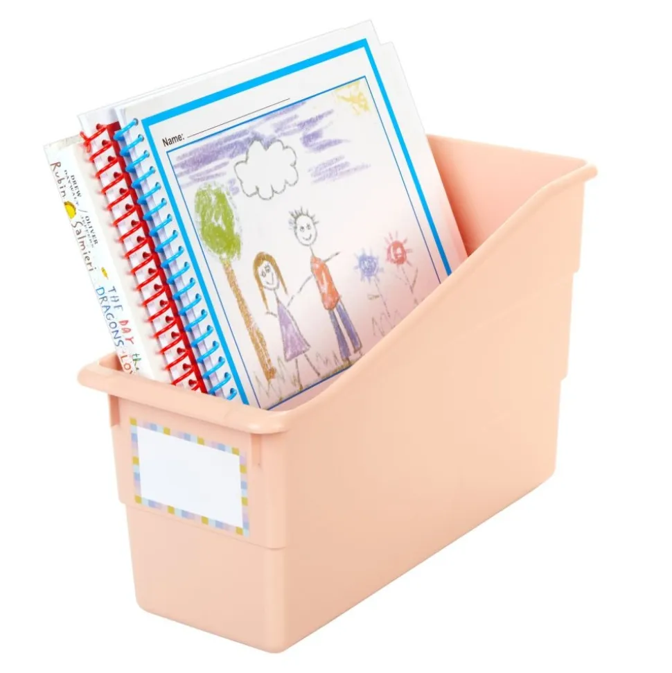 Really Good Stuff® Durable Book and Binder Holder- 6 Pack-Peach