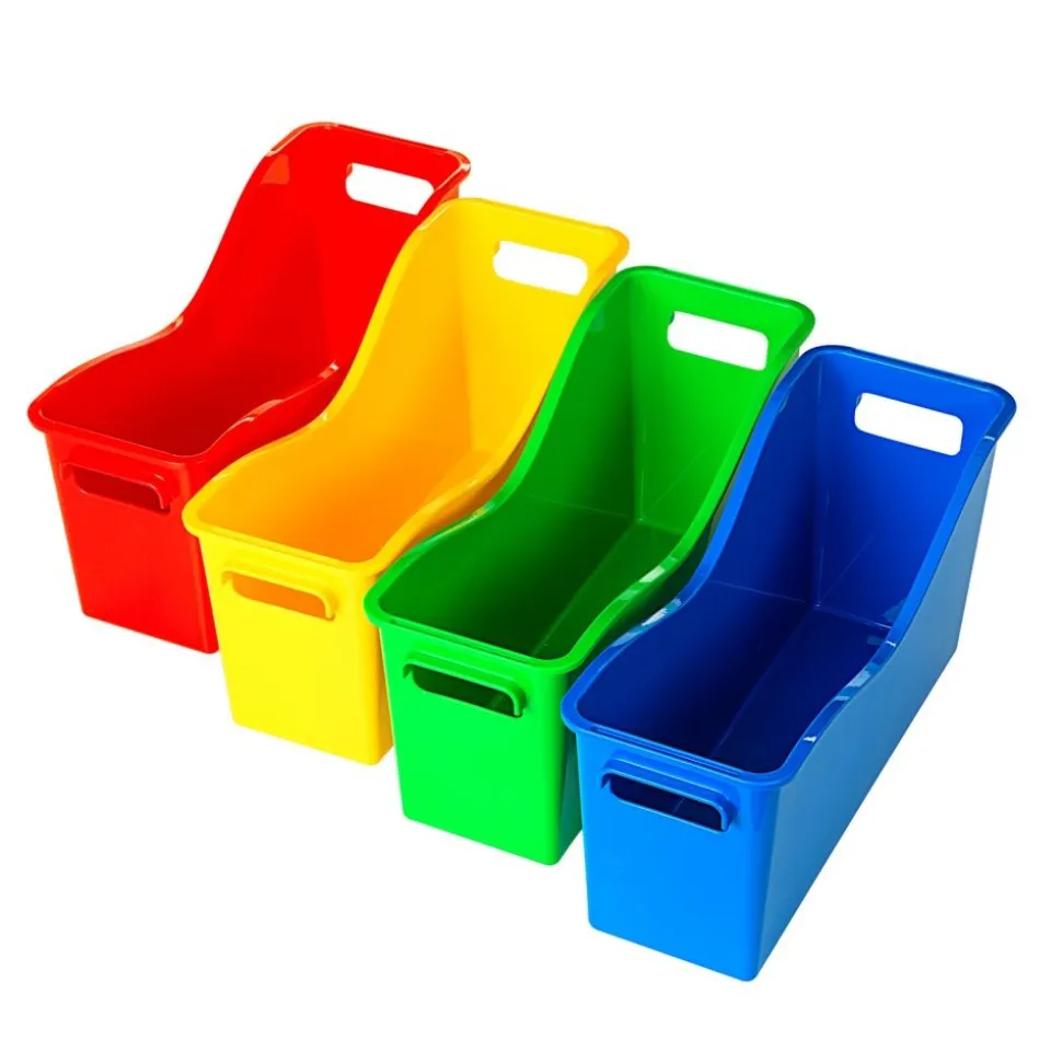 Really Good Stuff® Easy Carry Book and Binder Holders - Set of 4 - 4 Group Colors