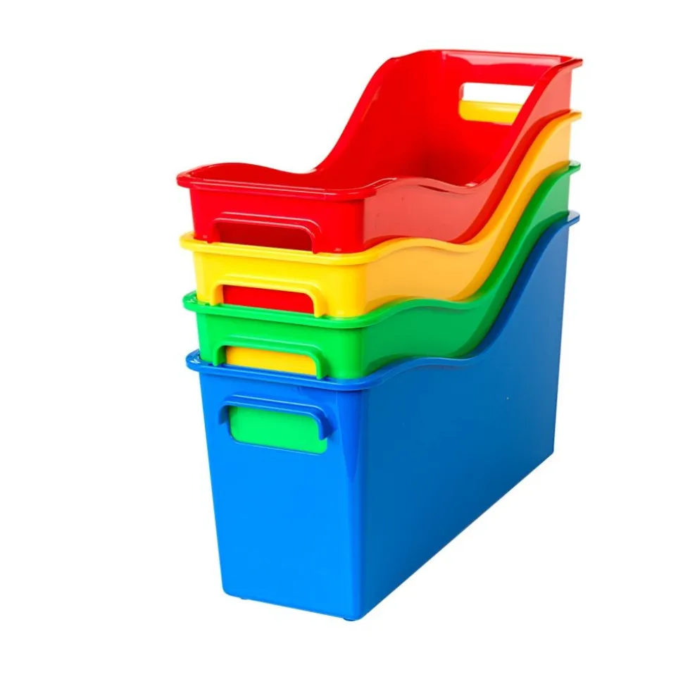 Really Good Stuff® Easy Carry Book and Binder Holders - Set of 4 - 4 Group Colors