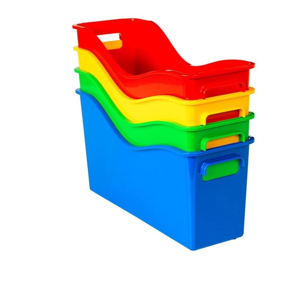 Really Good Stuff® Easy Carry Book and Binder Holders - Set of 4 - 4 Group Colors