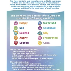 Really Good Stuff® Emotions and Feelings Photo Cards - Set of 10