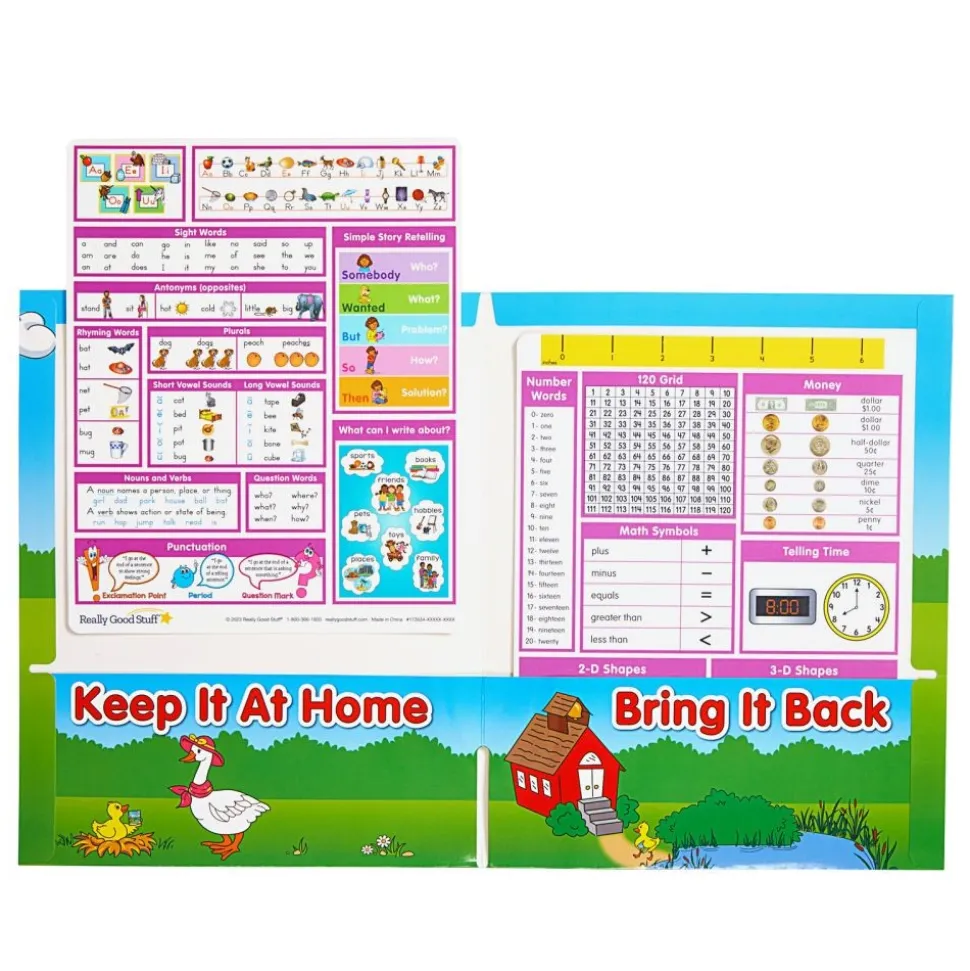 Really Good Stuff® Essential Reference Cards - Grade K - Set of 12