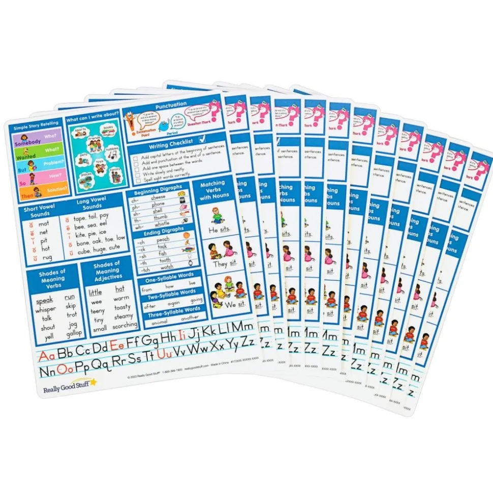 Really Good Stuff® Essential Reference Cards - Grade 1 - Set of 12