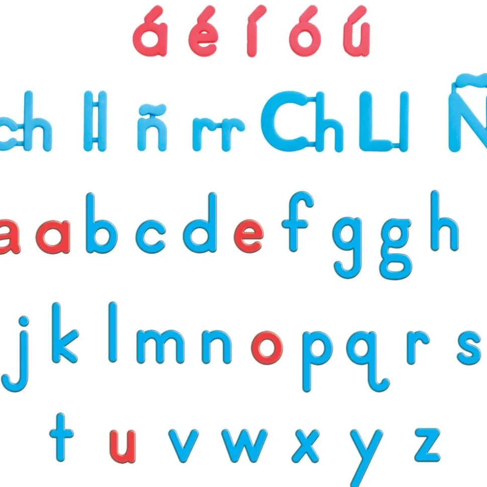Really Good Stuff® EZread™ Spanish Color-Coded Plastic Magnetic Letters - 92 letters
