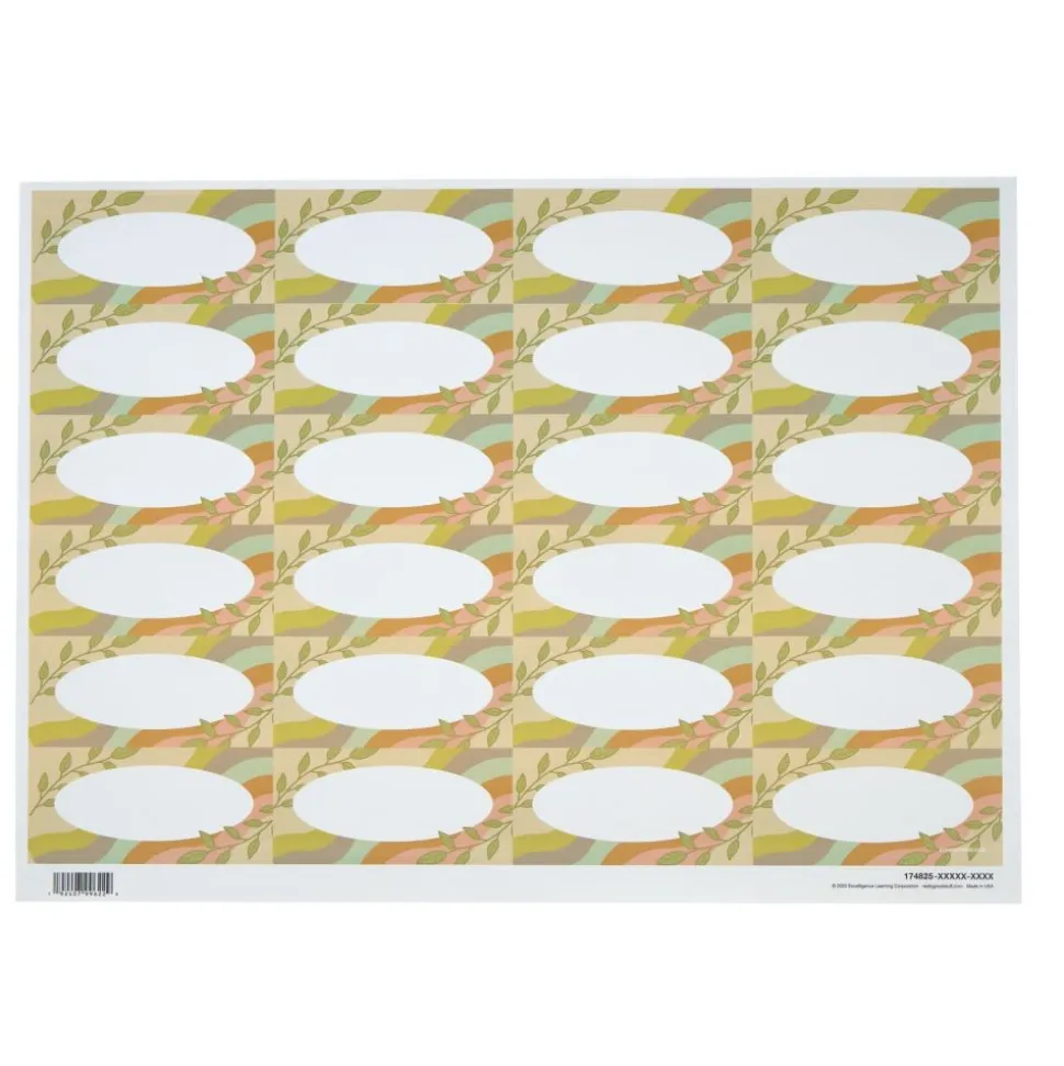 Really Good Stuff® EZ Stick Boho Nameplates -Set of 24