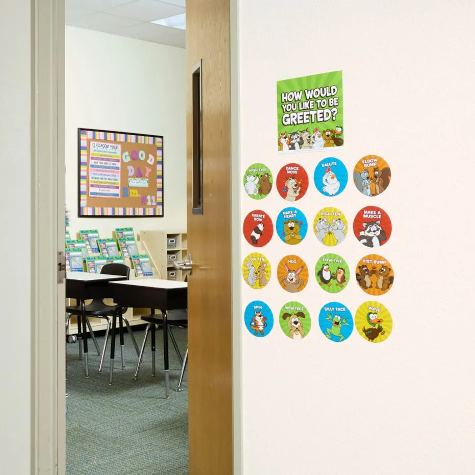 Really Good Stuff® EZ Stick™ How Would You Like To Be Greeted? Labels