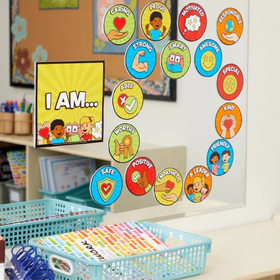 Really Good Stuff® EZ Stick™ "I Am" Affirmations Mirror Decals