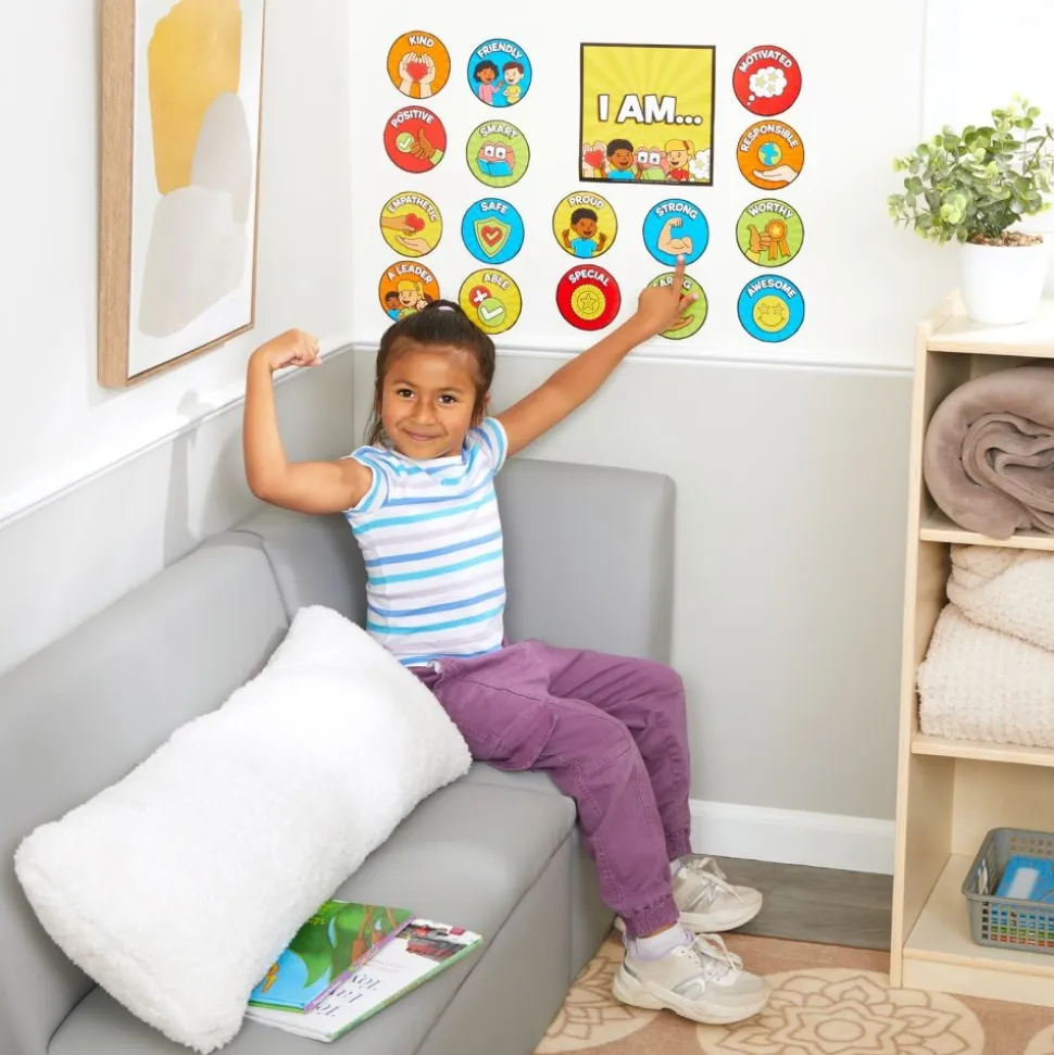 Really Good Stuff® EZ Stick™ "I Am" Affirmations Mirror Decals