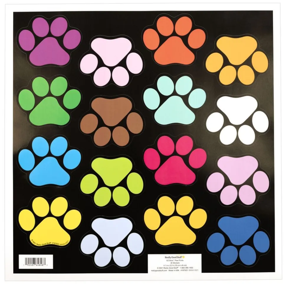 Really Good Stuff® EZ Stick™ - Paw Prints