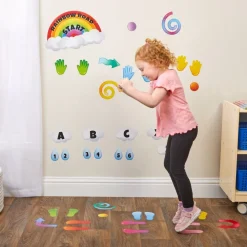 Really Good Stuff® EZ Stick Sensory Path Rainbow