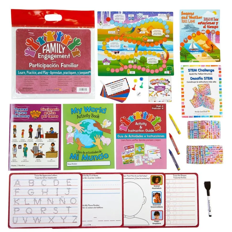 Really Good Stuff® Family Engagement Dual Language Reading- Learn, Practice & Play - PreK/K