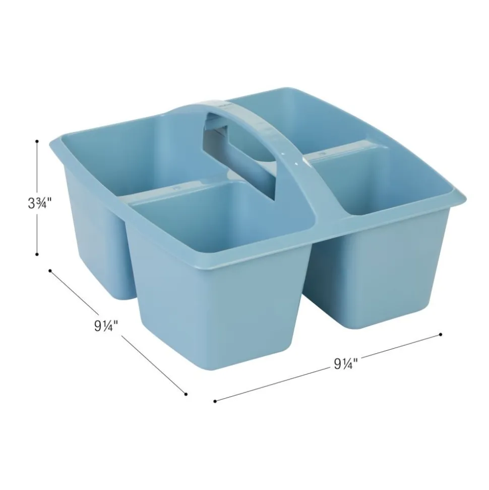 Really Good Stuff® Four Equal Compartment Caddies - BOHO, 6 Pack