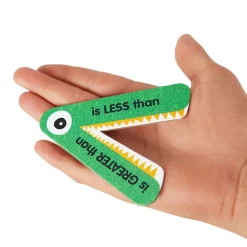 Really Good Stuff® Greater Than or Less Than Student Manipulatives - Set of 12 Gators