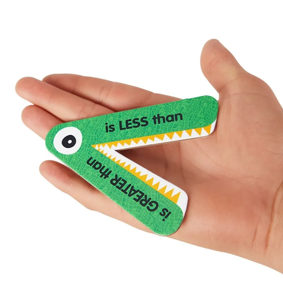Really Good Stuff® Greater Than or Less Than Student Manipulatives - Set of 12 Gators