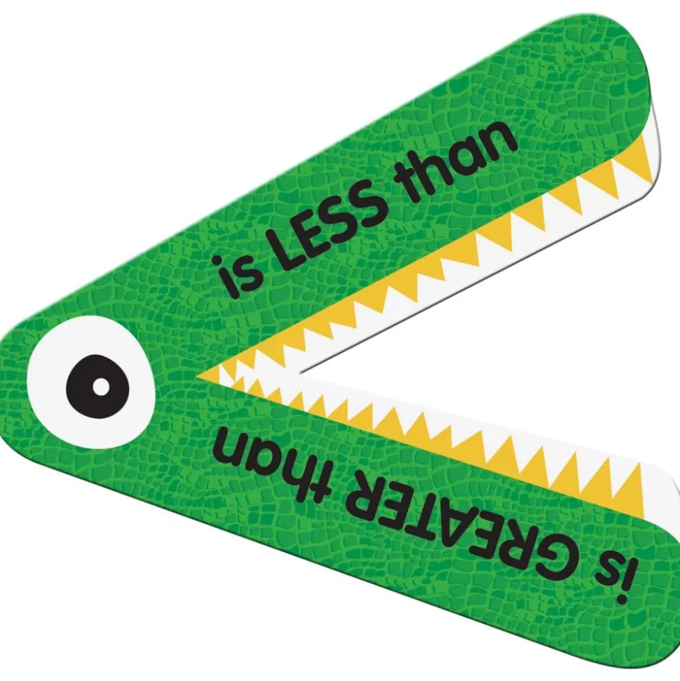 Really Good Stuff® Greater Than or Less Than Student Manipulatives - Set of 12 Gators