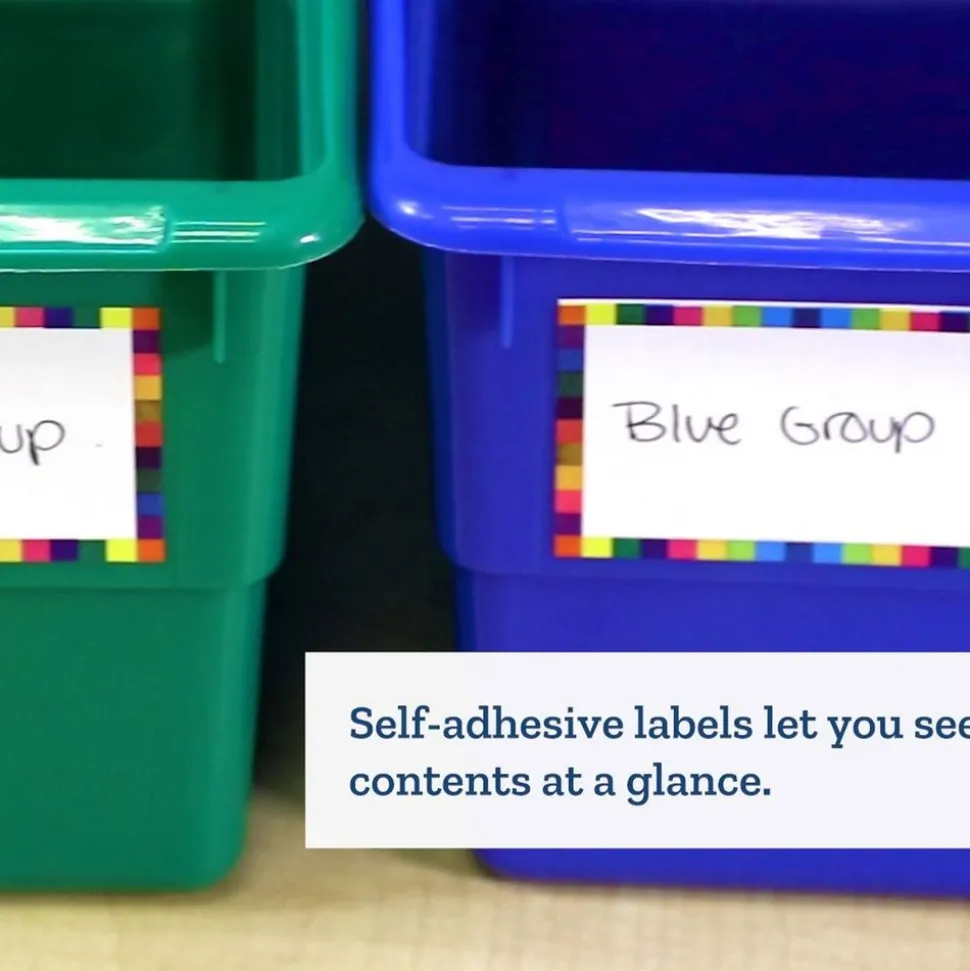 Really Good Stuff® Group Colors For 6 - Durable, Colorful Book Bins
