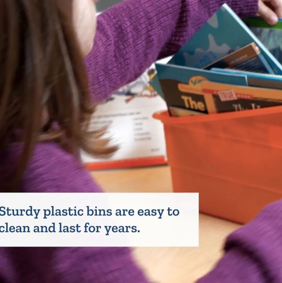 Really Good Stuff® Group Colors For 6 - Durable, Colorful Book Bins