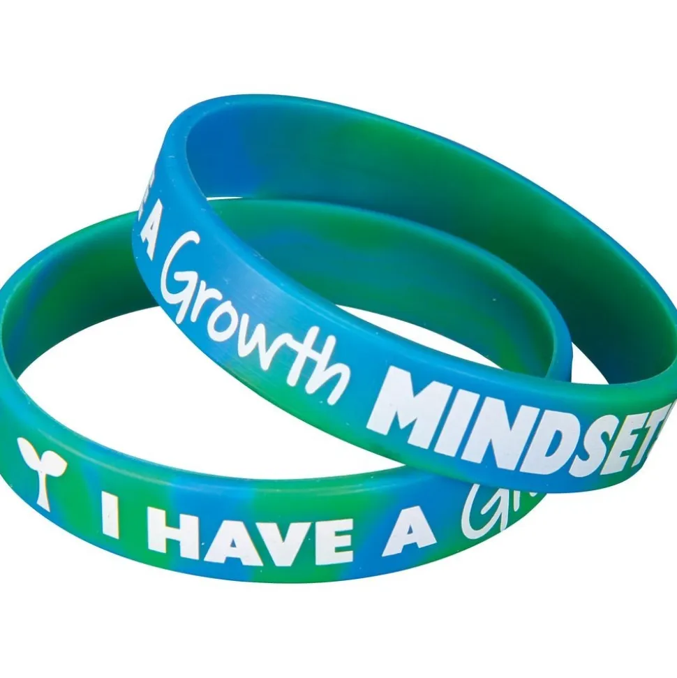 Really Good Stuff® Growth Mindset Silicone Bracelets - Set of 24