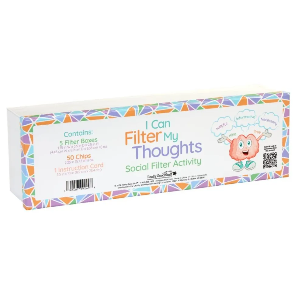 Really Good Stuff® I Can Filter My Thoughts Activity