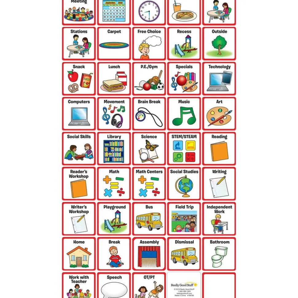 Really Good Stuff® Individual Student Visual Schedule