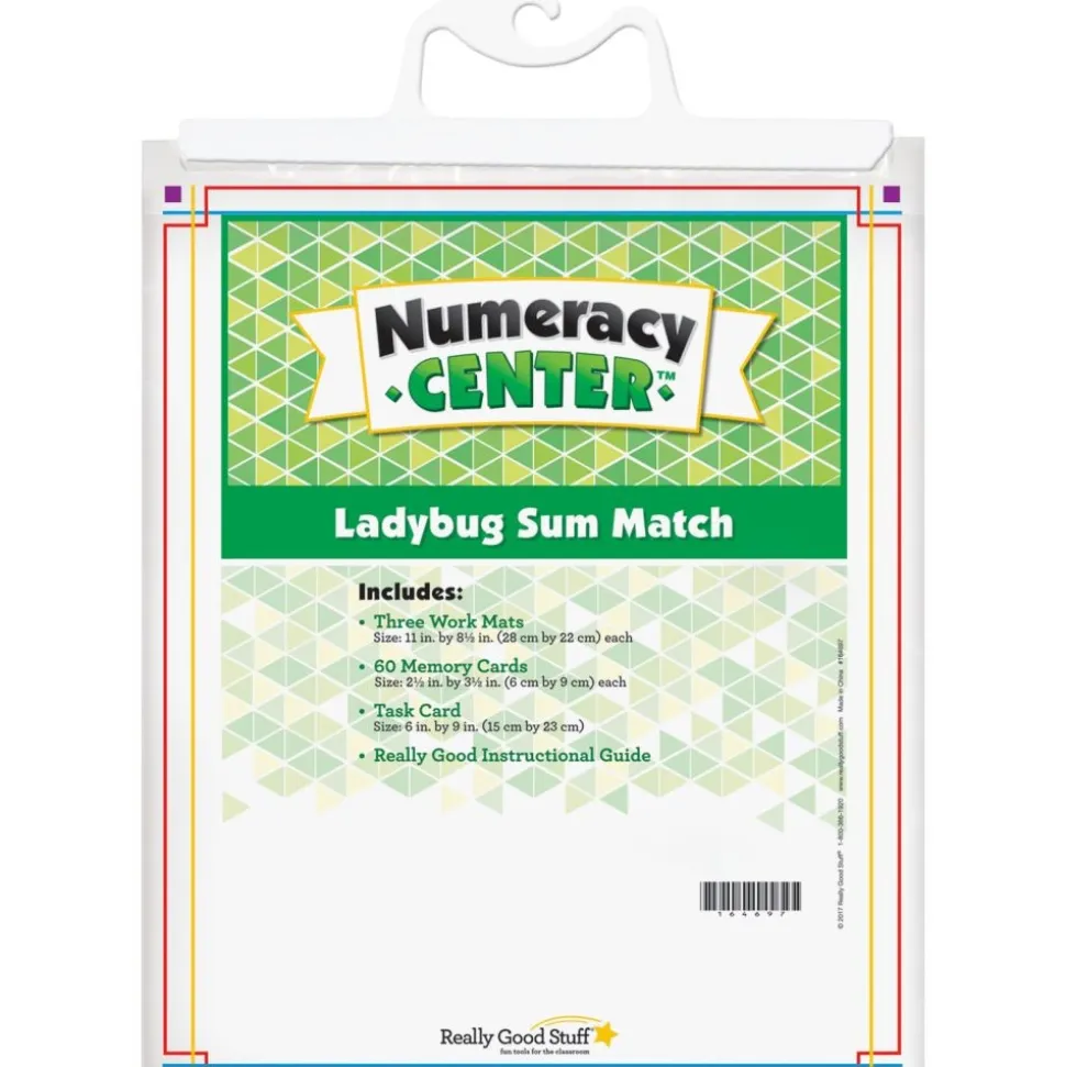 Really Good Stuff® Ladybug Sum Match Numeracy Center™ - 1 numeracy center