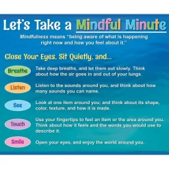 Really Good Stuff® Let's Take a Mindful Minute Poster