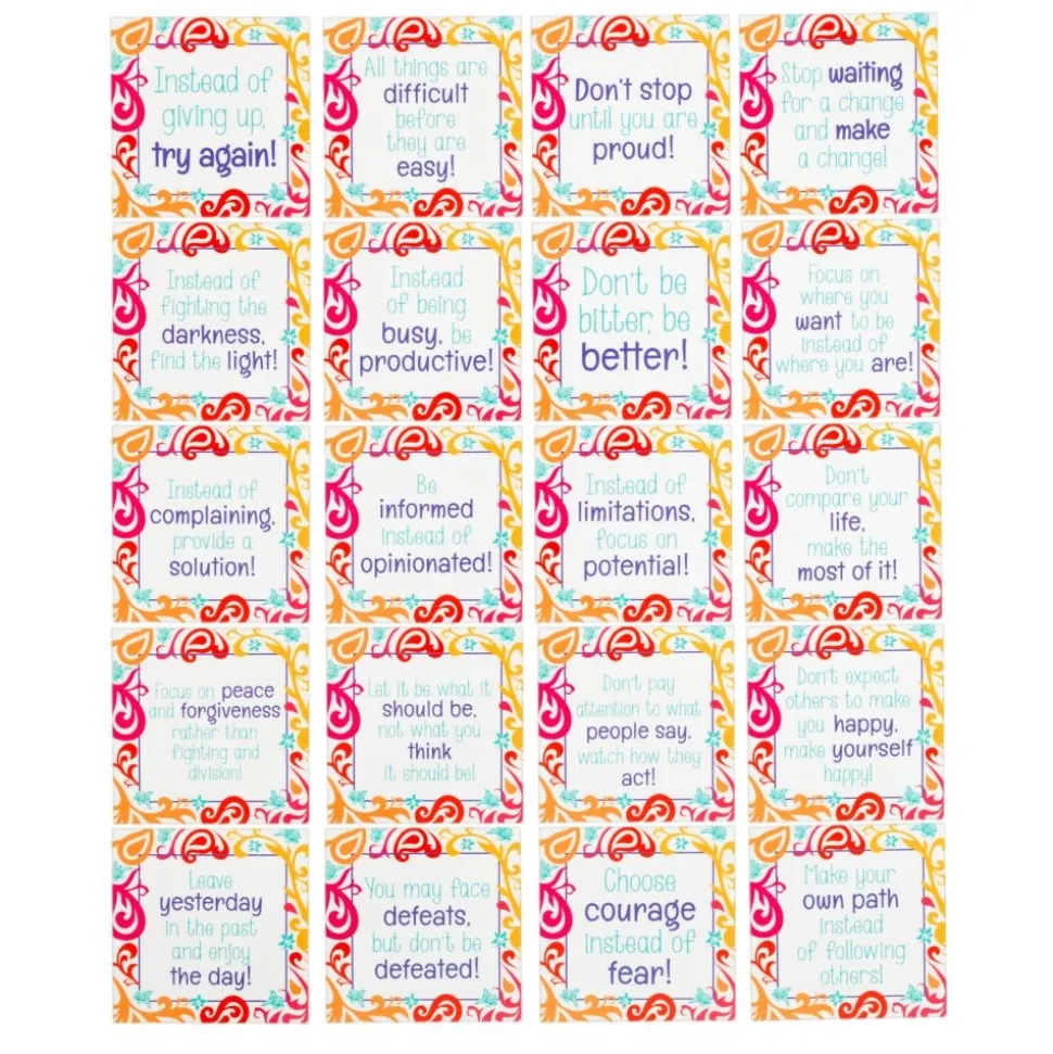 Really Good Stuff® Little Enlightenments Positive Self-Talk Cards - Set of 40
