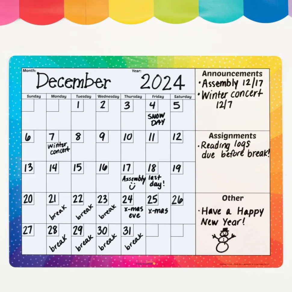 Really Good Stuff® Magnetic Dry Erase Calendar - 1 calendar