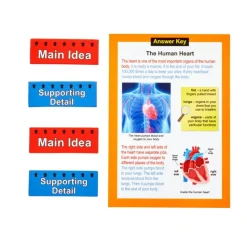 Really Good Stuff® Main Idea Markup Story Cards and Tags - Level 1