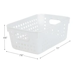 Really Good Stuff® Medium Baskets - Set of 6 -White
