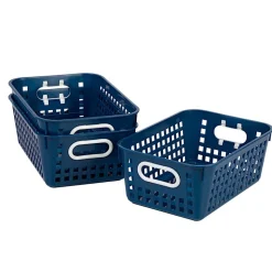 Really Good Stuff® Medium Baskets - Set of 6 -Navy Blue