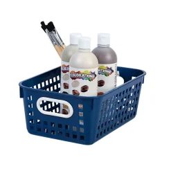 Really Good Stuff® Medium Baskets - Set of 6 -Navy Blue